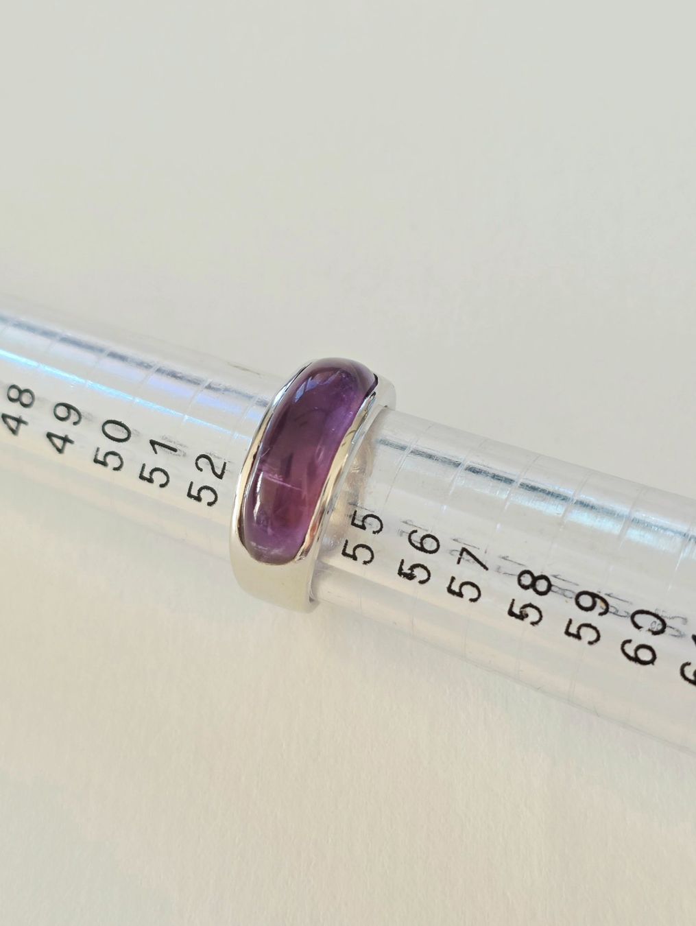 Ringe: Moderner Amethyst Silberring (925) - Neu – Neu und originalverpackt aus Uetikon am See von Coralreef 6