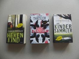 3 Bücher Taschenbücher Autorin S. Thiesler 2006 / 13 Triller