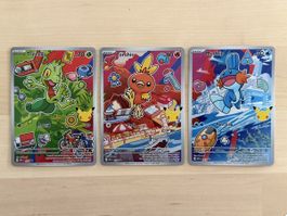 Pokémon MEP 055-057 Treecko Torchic Mudkip Set