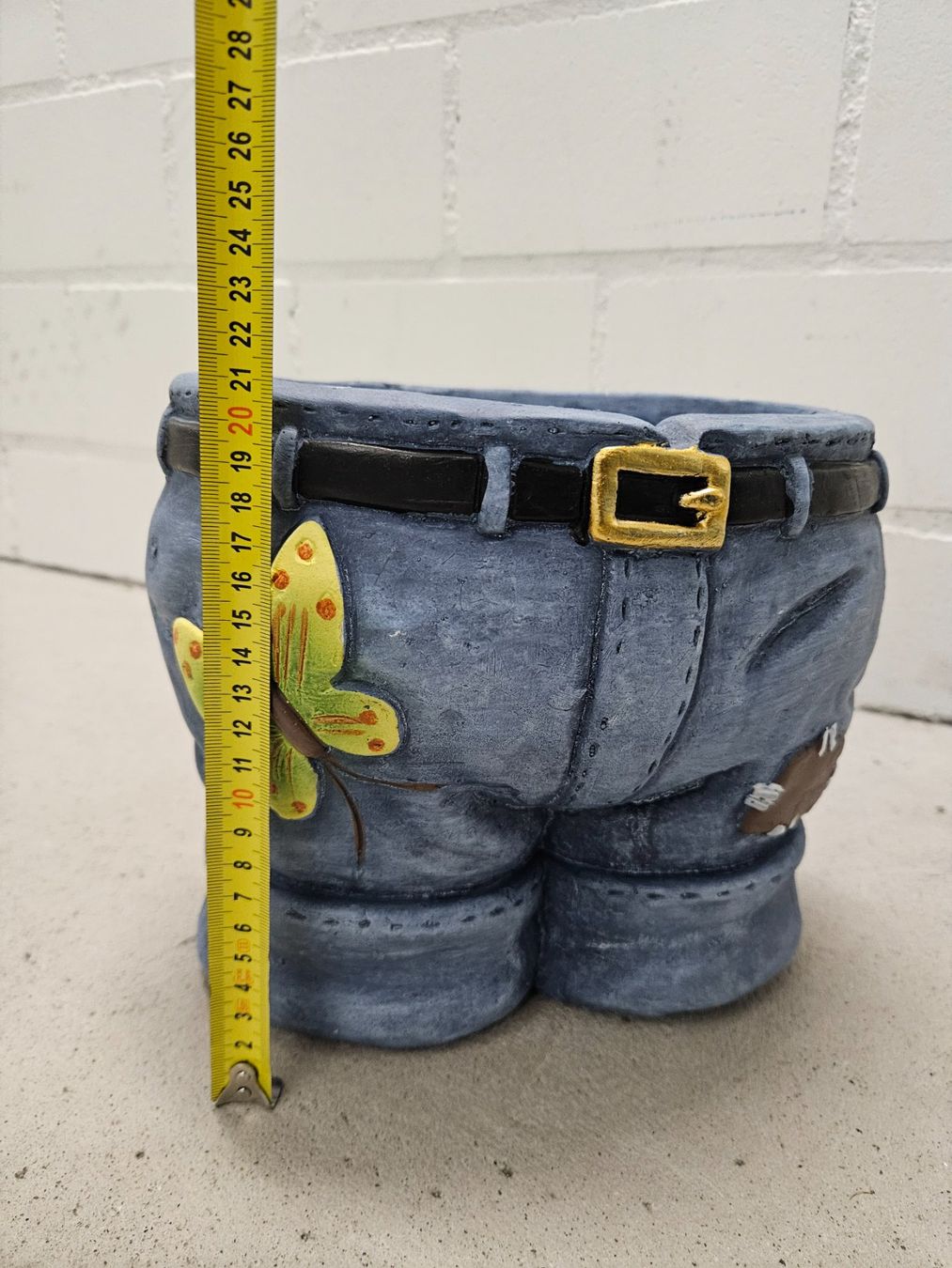 Pentole: Blumentopf Jeans-Look, witziger Blickfang – Usato da Bülach venduto da Recherchieren 3