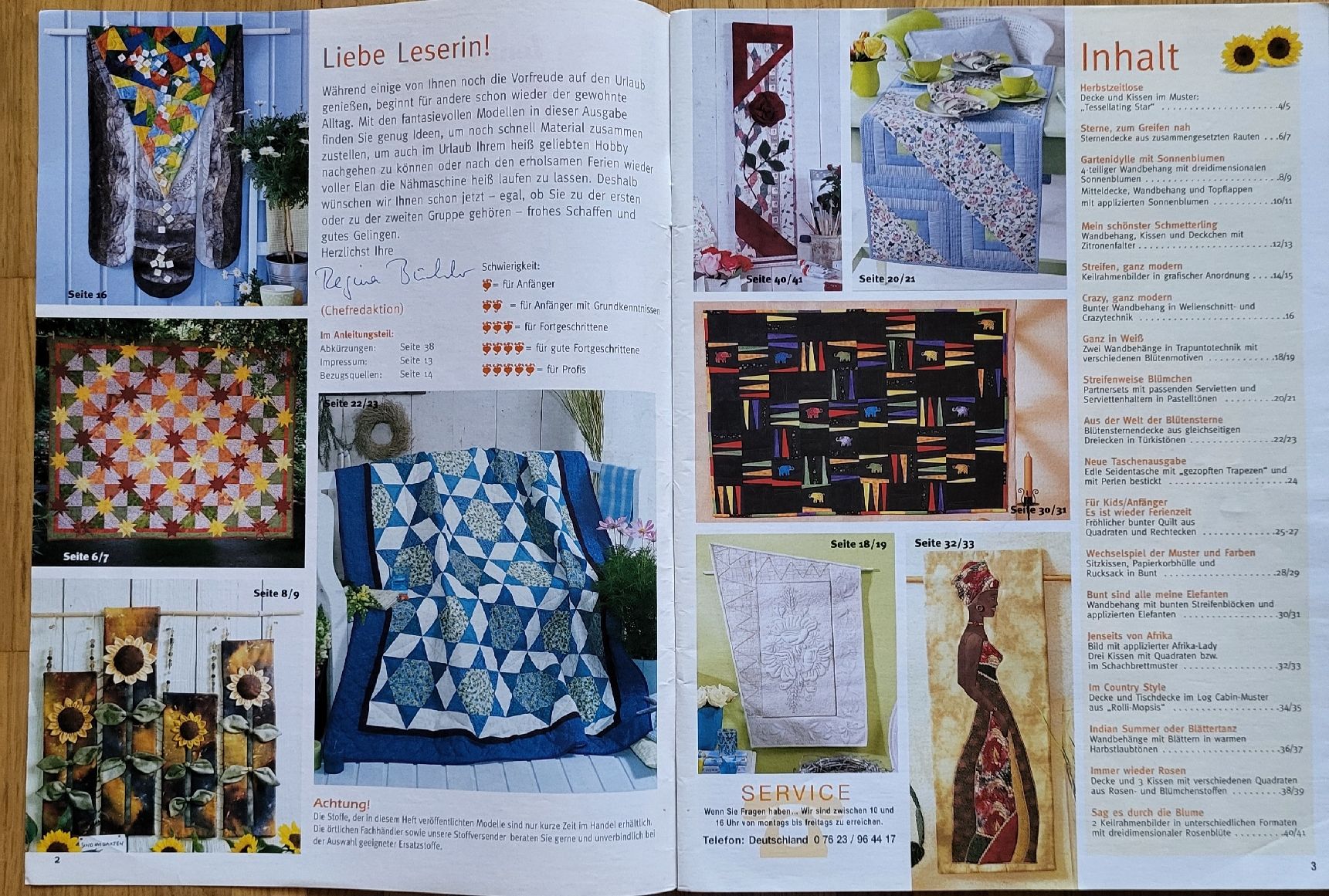 Cartamodelli: Patchwork & Applikationen Zeitschrift  – Usato da Winterthur venduto da Baer49 3