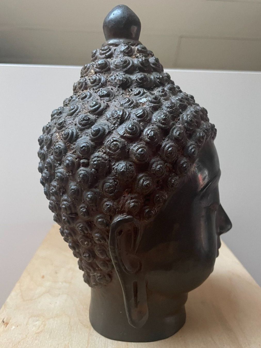 Figuren: Buddha Kopf Metall, 20 cm – Gebraucht aus Aarau von Chicca2006 4