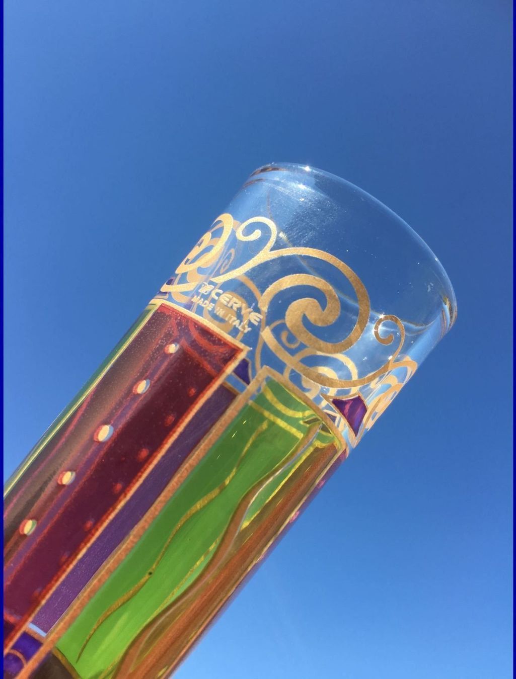 Bicchieri: 2 Cerve  Digestif-Glas   Schnapsglas  Blumenvase Handarbeit – Usato da Subingen venduto da ArtBead 5