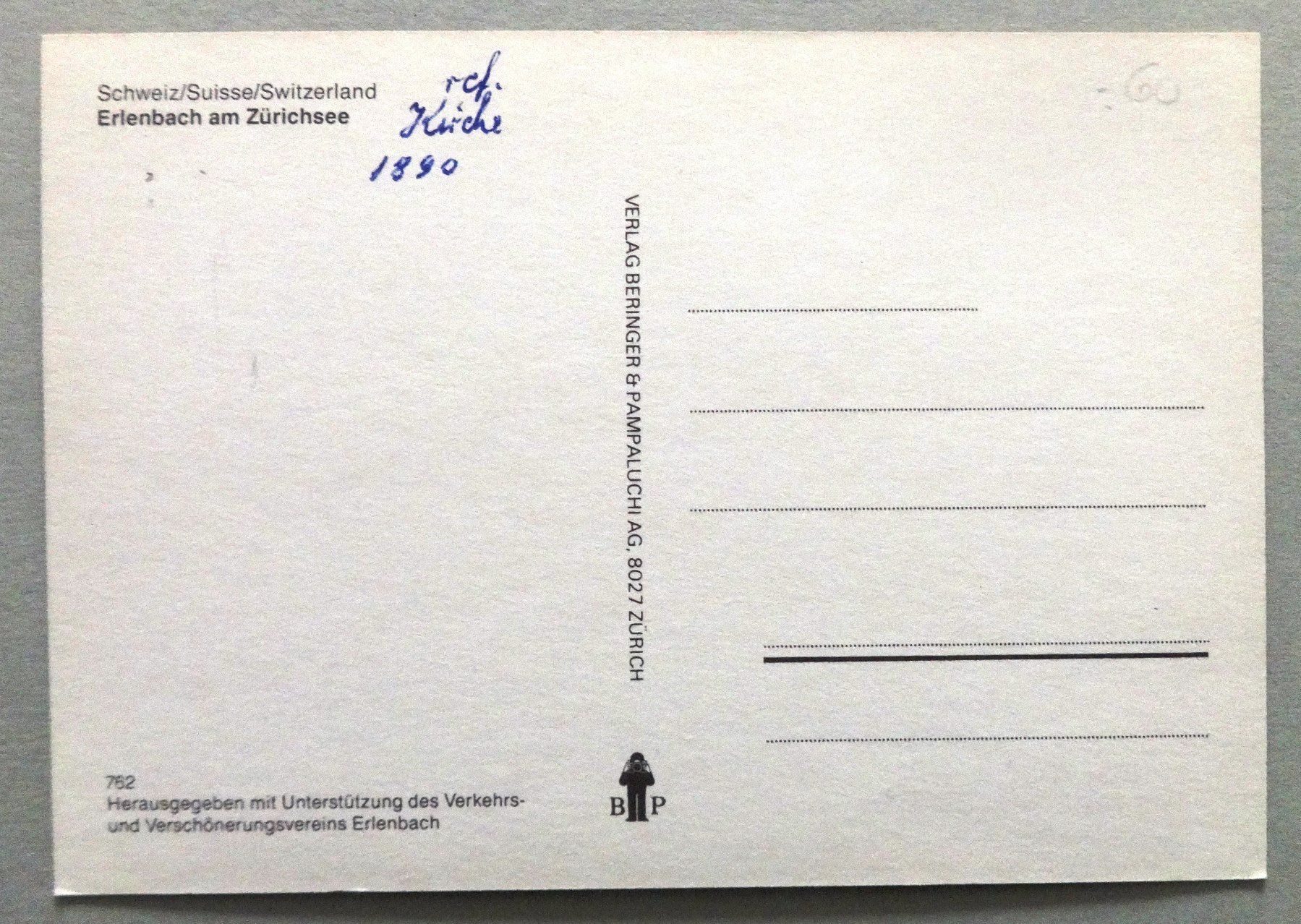 Cartes postales: Erlenbach am Zürichsee – D'occasion à Fétigny par Billy2miny 1