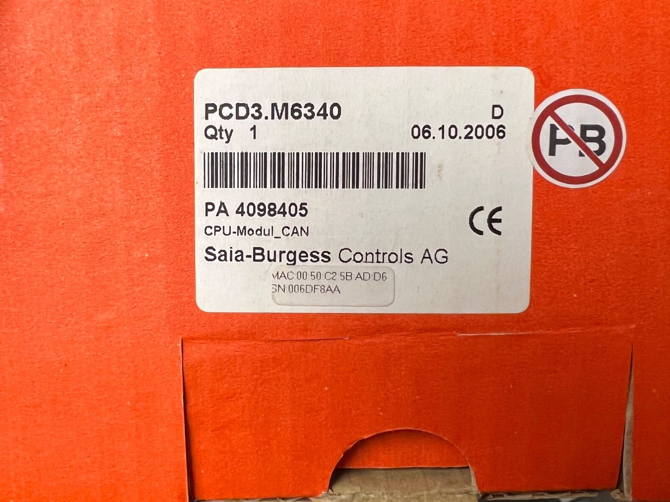 Steuerung: Saia Burgess CPU / PCD3.M6340 – Neu (gemäss Beschreibung) aus Romanshorn von DonRicardoo 1