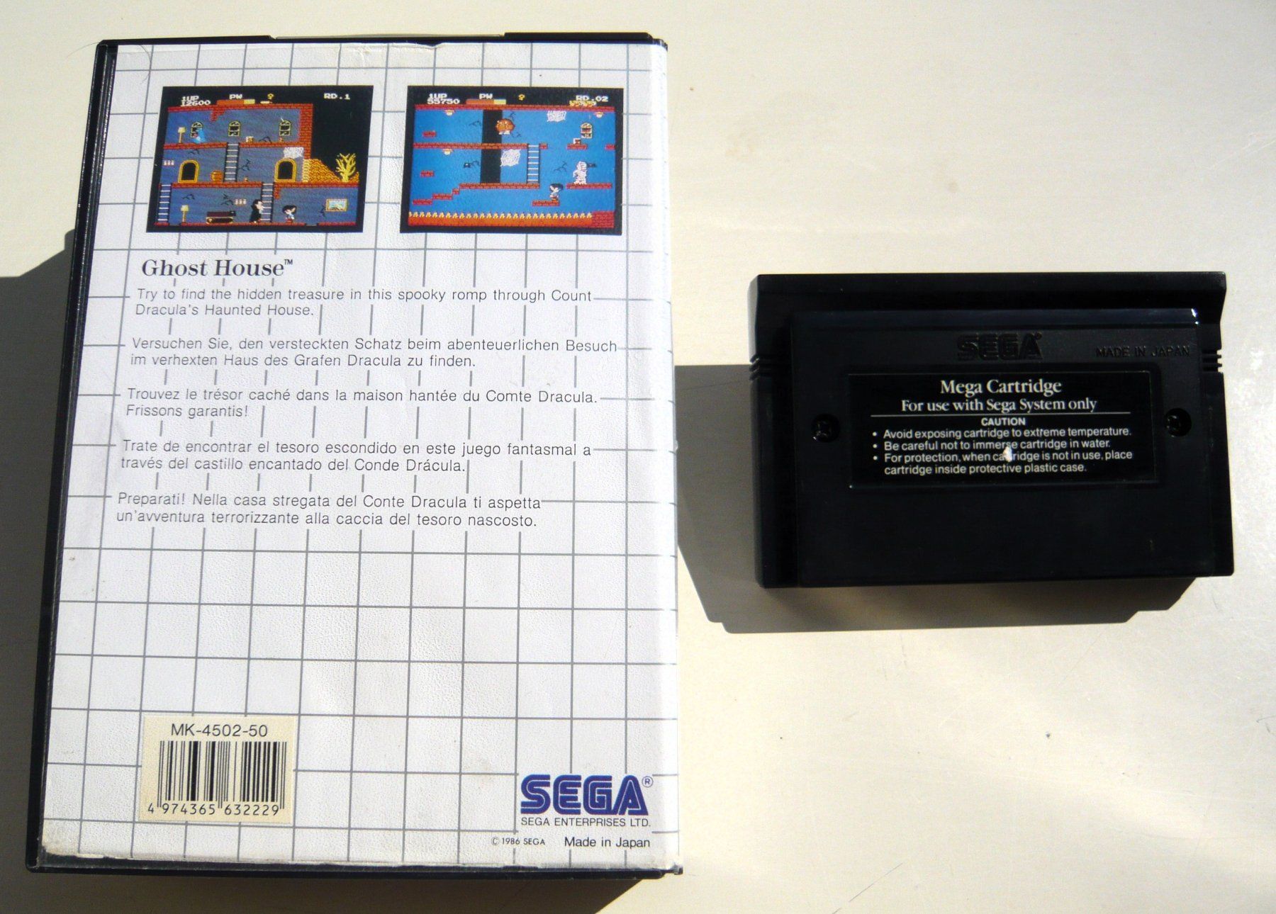 Sega Giochi: SEGA Master System : Ghost House - 1986 - Vintage – Usato da Onex venduto da Jaguar1986 2