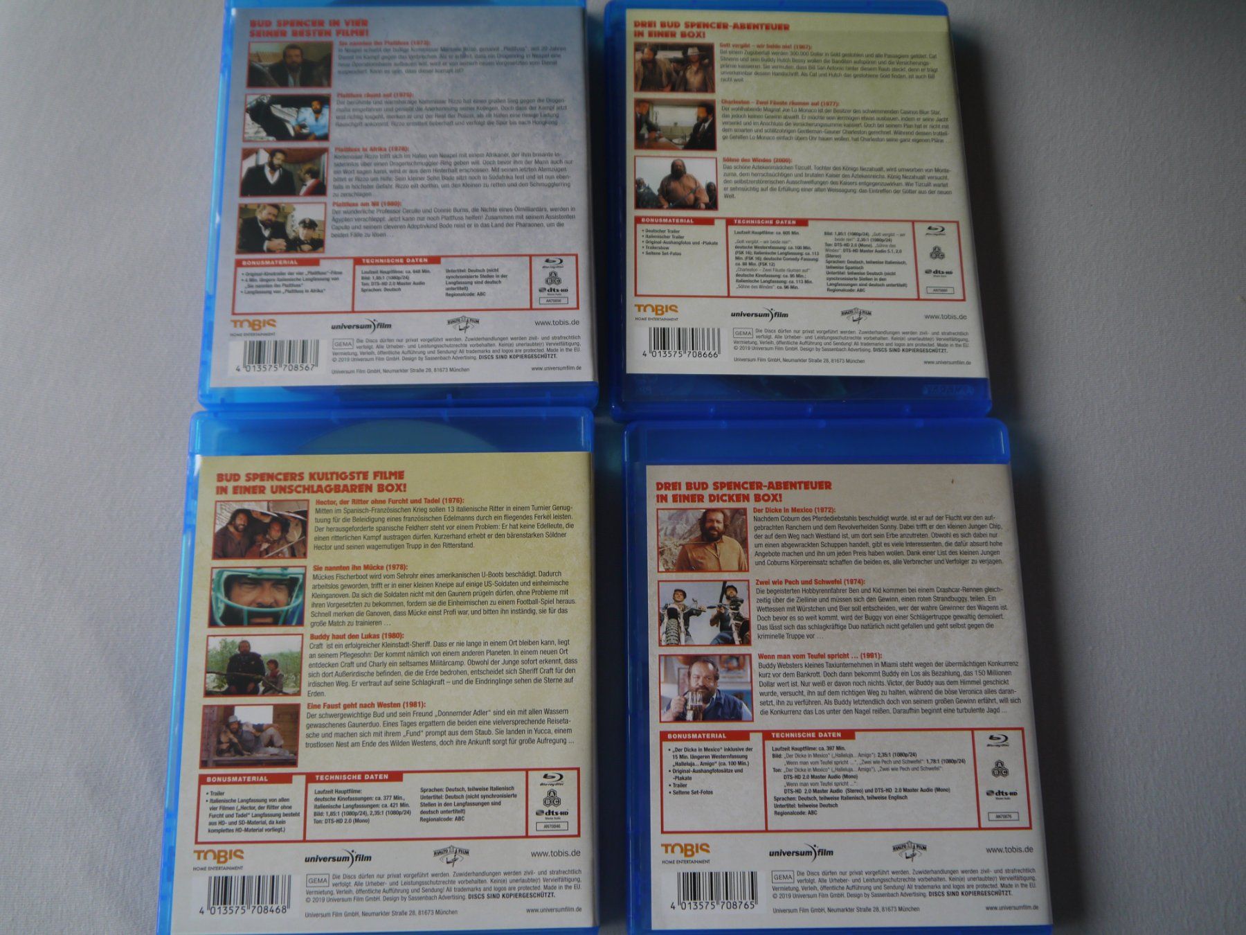 Tutti i DVDs: DIE BUD SPENCER XXL JUMBO BOX - Blu Ray – Usato da Hagendorn venduto da Blaf 2