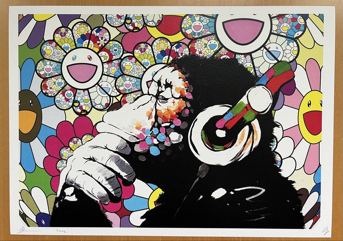 Grafiken & Lithographien: DEATH NYC : Banksy DJ Monkey – Neu (gemäss Beschreibung) aus Basel von La.Bonne.affaire 1