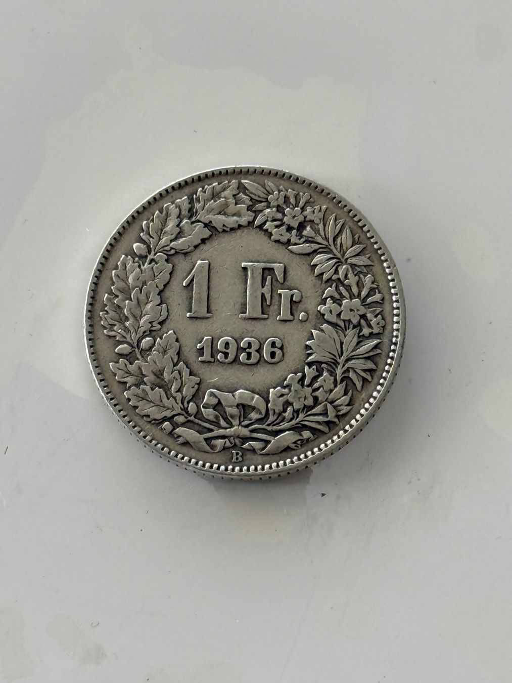 Tutti le monete: 1 Franken 1936  Rar – Usato da Wallisellen venduto da SWISS_SILVER1