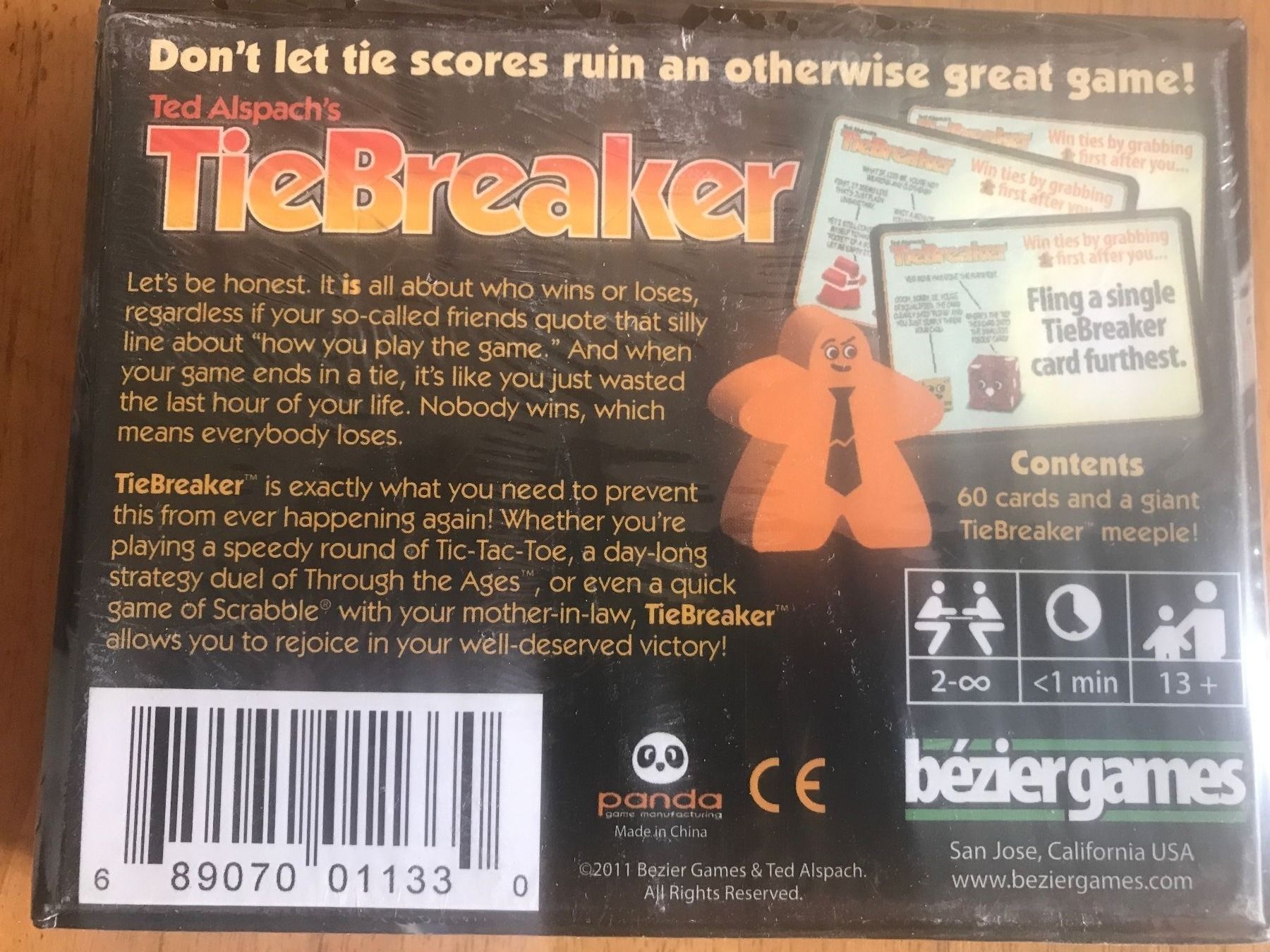 Giochi: Tie Breaker von Bezier Games – Nuovo e nell'imballaggio originale da Bern venduto da Vineb 1