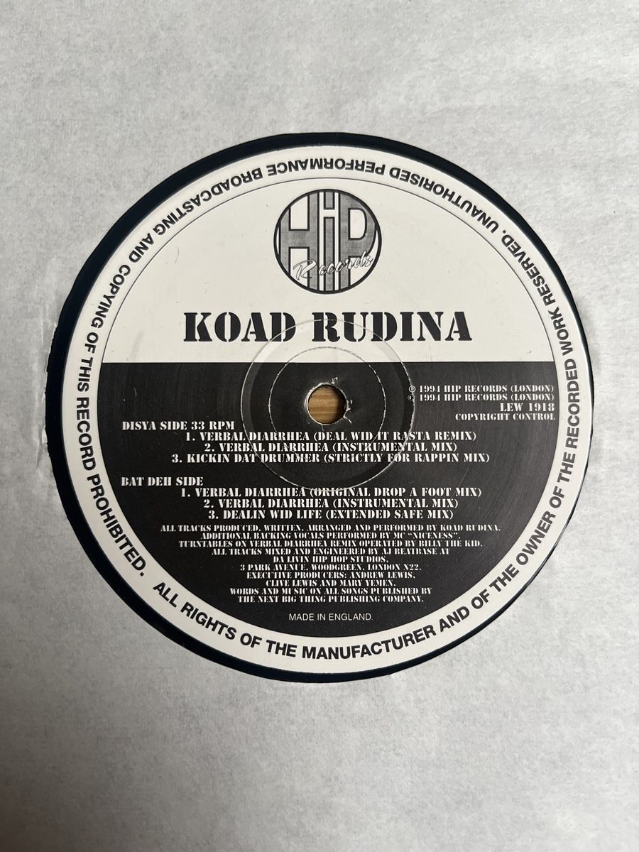 Dischi in vinile: Koad Rudina Hip Hop Vinyl – Nuovo (secondo la descrizione) da Wangen b. Olten venduto da break72