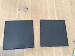USM Haller Lochblech-Seitenelement Anthrazitgrau 35 × 35 cm