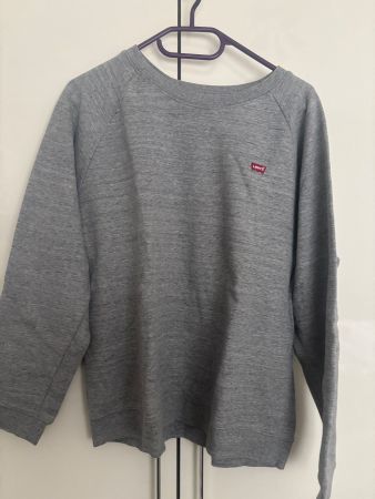 Levi's Sweatshirt grau meliert in gebrauchtem Zustand GR.M