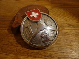 Antikes TCS Emblem Auto Oldtimer Zubehör Chromstahl