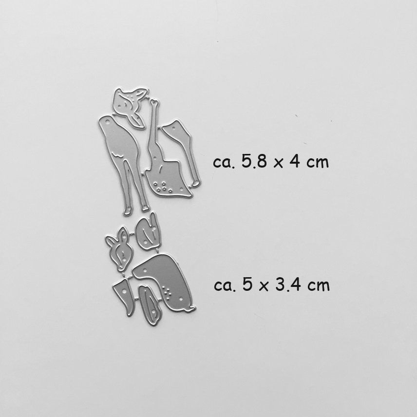 Pochoirs: Stanzschablone Set - Schichttier Rehkitz – Neuf avec emballage d'origine à Thun par Rowaner 4
