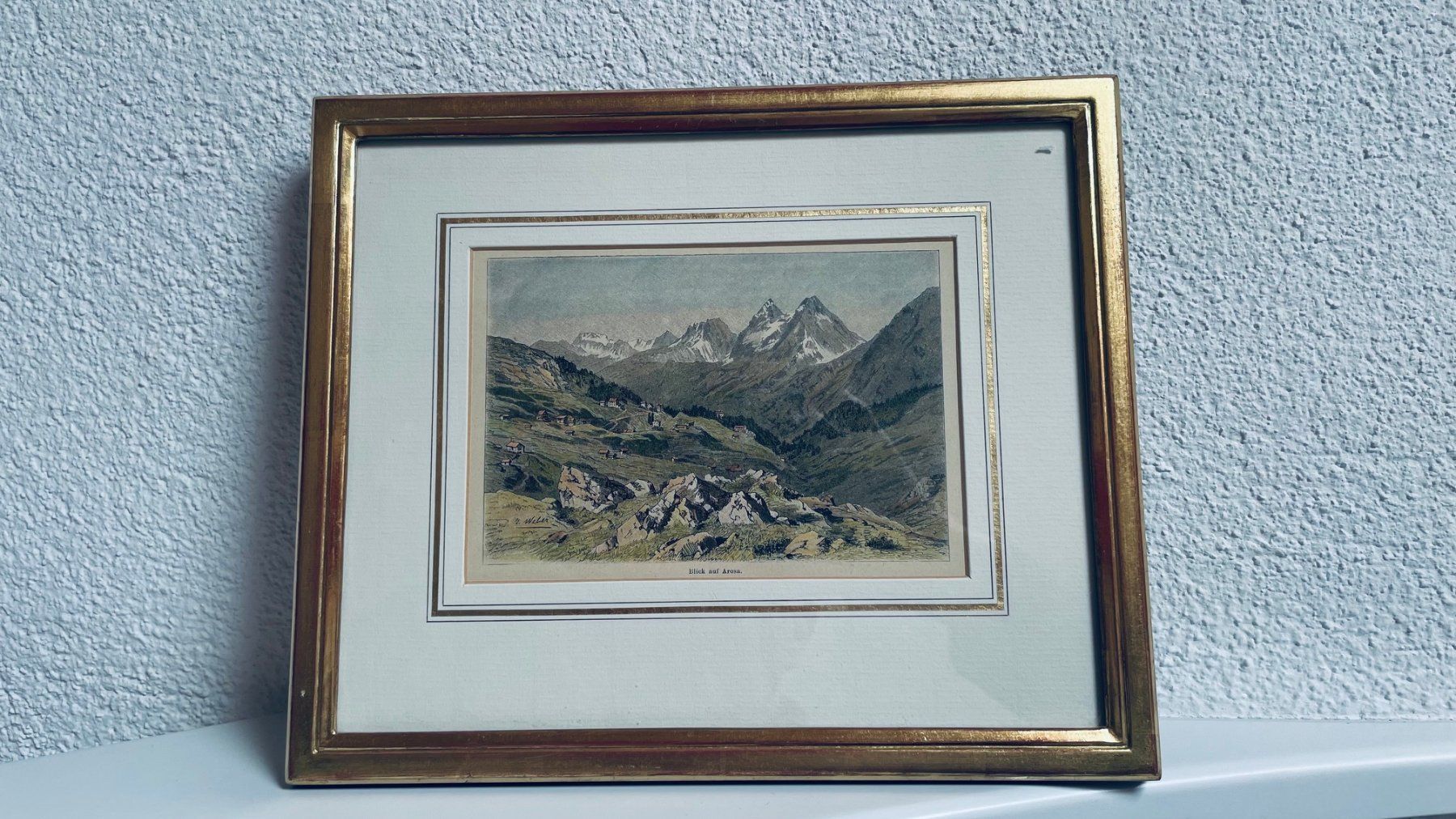 Foto & Immagini: Blick auf Arosa, Kupferdruck – Usato da Kleindöttingen venduto da Medergen 1
