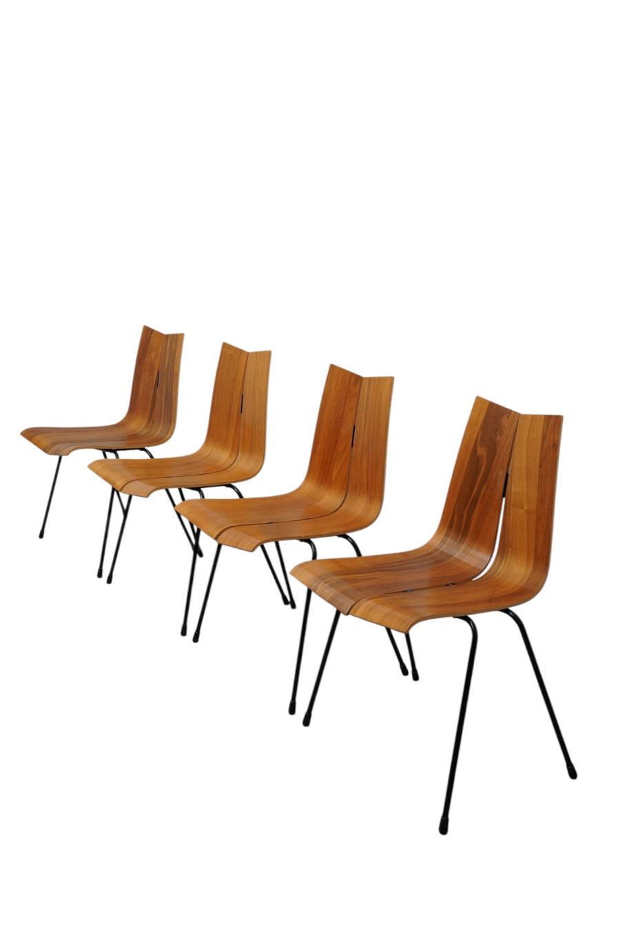 Horgen Glarus Sedie: Ensemble de 4 chaises, modèle GA, Hans Bellmann pour Horgen – Usato da Bulle venduto da ABELiAM 2