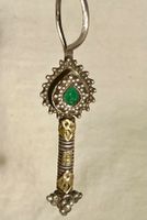 Ancienne boucle oreille argent, tribale, Inde