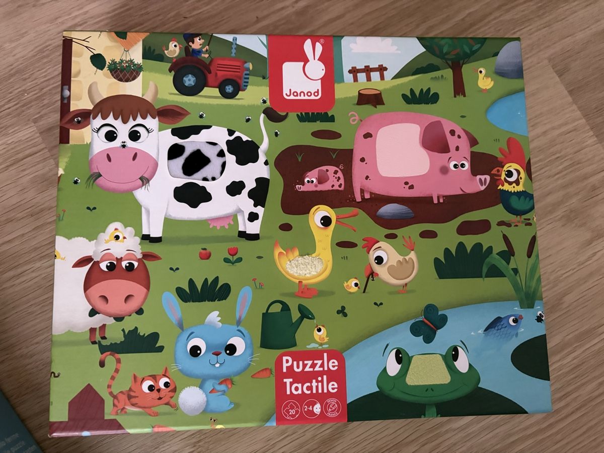 Janod Puzzle: Puzzle tactile - la ferme – Usato da Torgon venduto da k-ro919