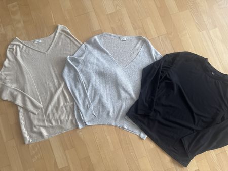 3er Set Damenpullover, ideal für den Herbst, Grösse M