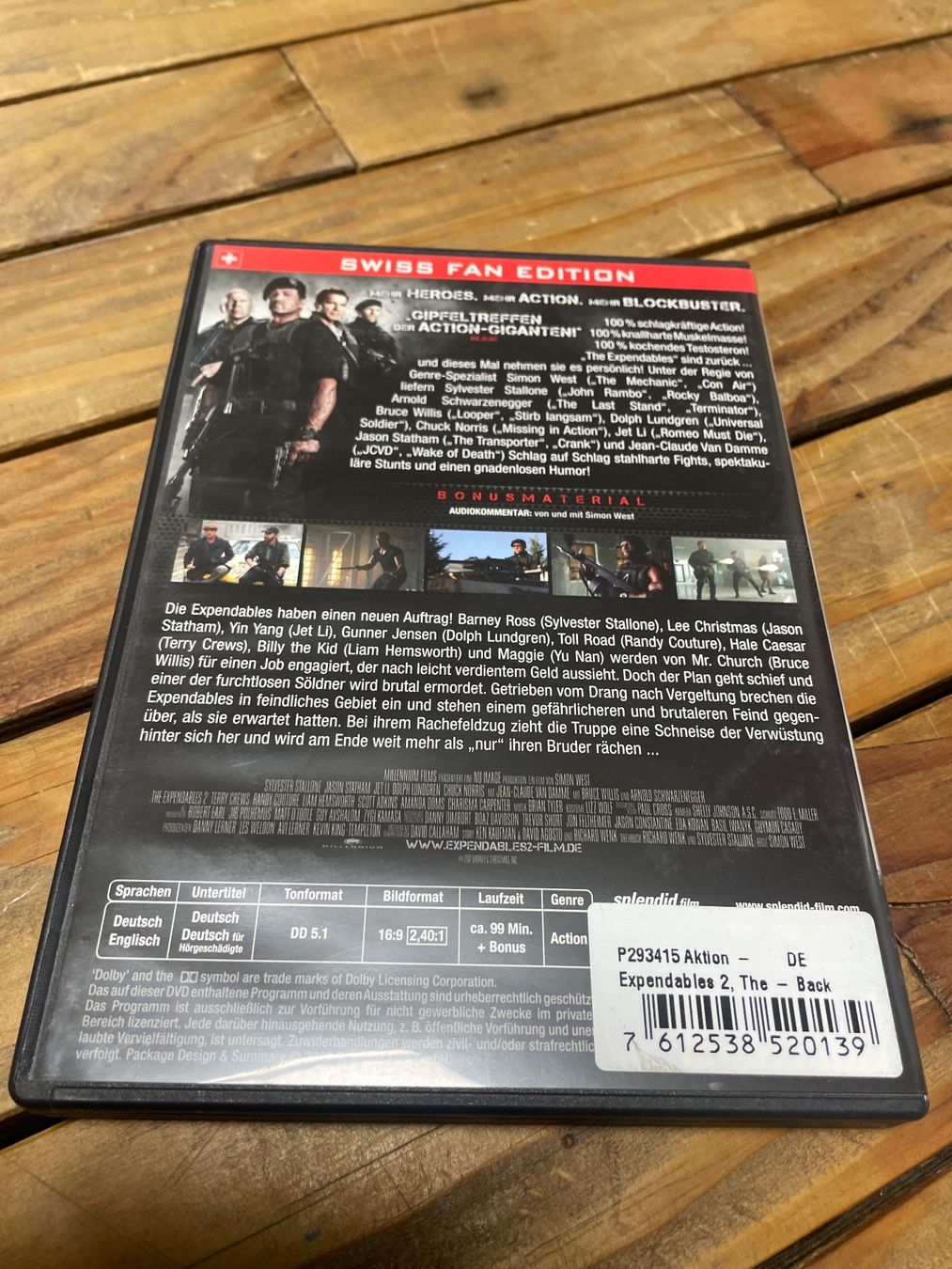 Tutti i DVDs: DVD the expendables 2 (allemand) – Usato da moudon venduto da faucheur2 1