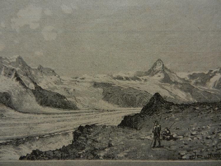 Incisioni: Aussicht vom Gornergrat bei Zermatt – Usato da Risch venduto da Rischli15 2