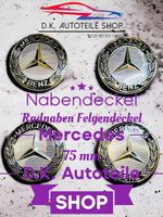 Mercedes 75mm Nabendeckel Radnaben Nabenkappen Felgendeckel