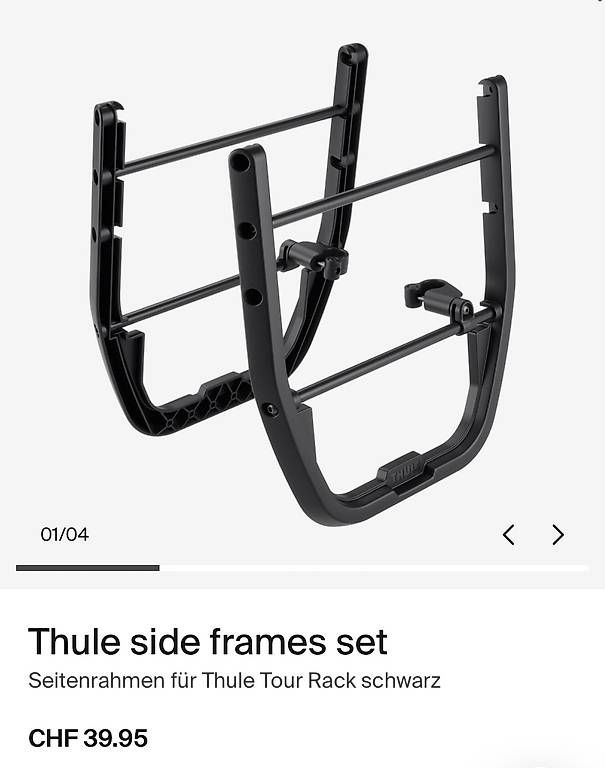 Pièces détachées: Thule Tour Rack & Thule side frames set – D'occasion à Riggisberg par yvo_9pbp 1