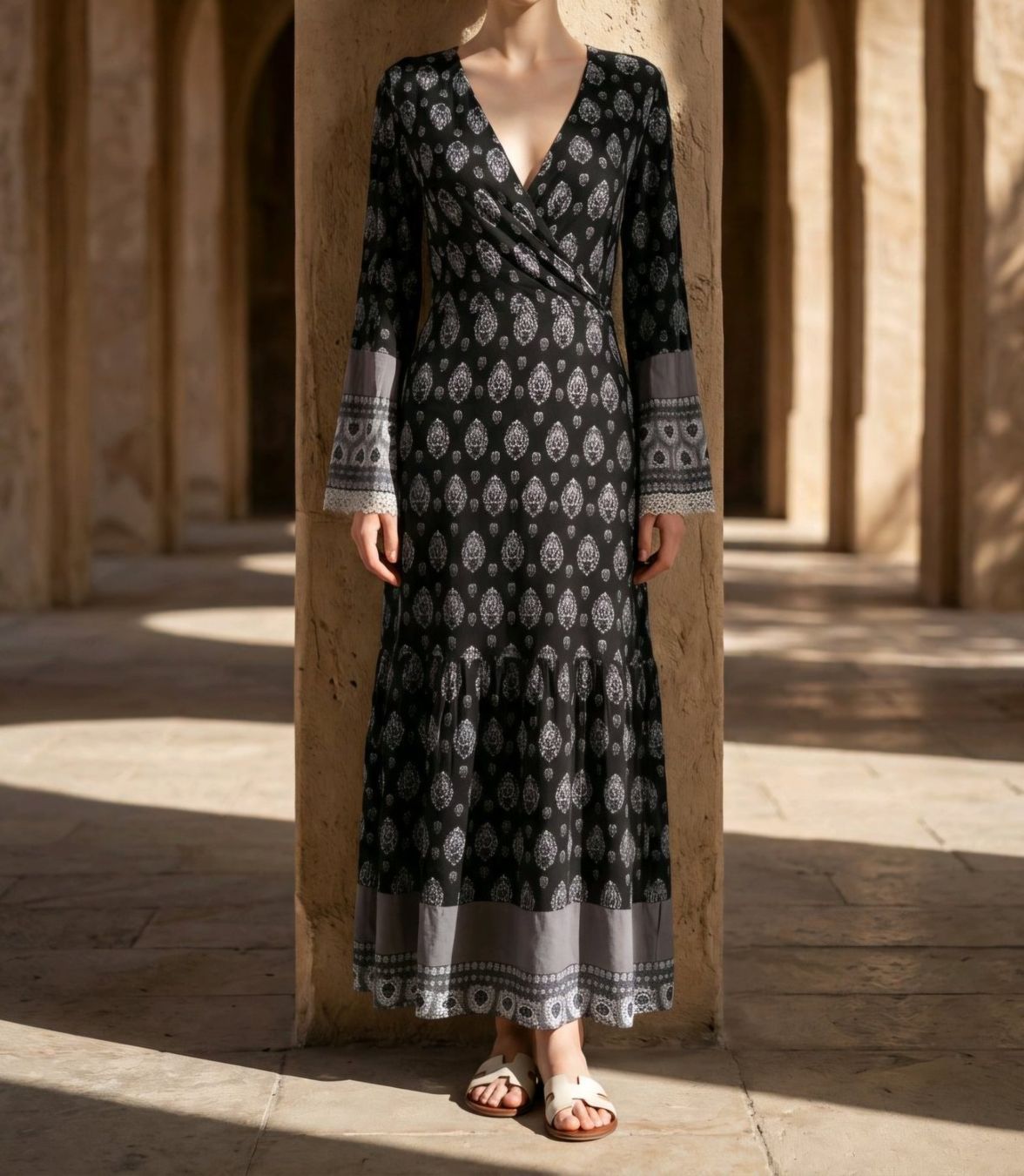 Vestiti: Kleid Maxi mit Print Gr. 36 Hippie Boho Boysen's – Usato da Füllinsdorf venduto da Sunnebliemli7 6