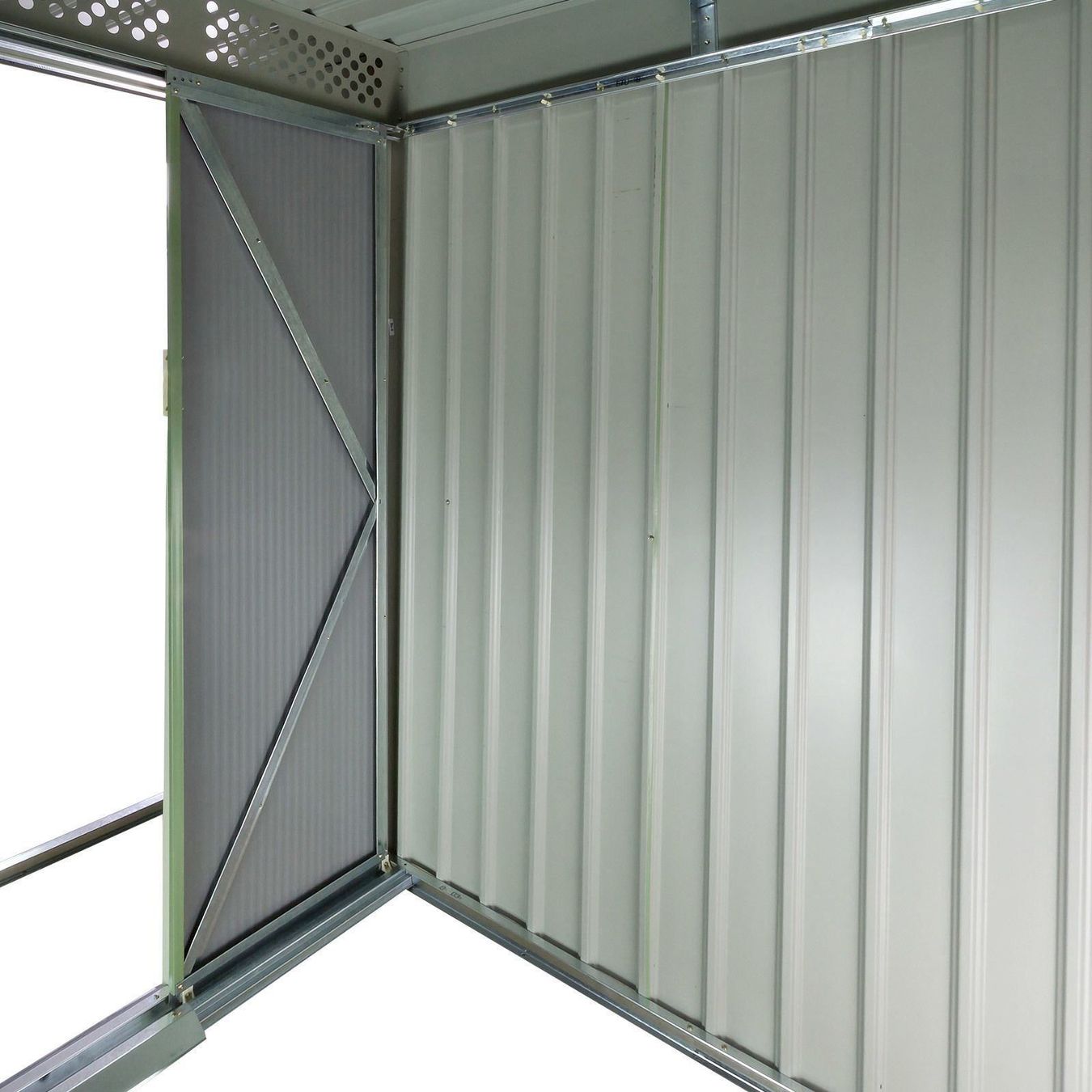 Gartenhäuser & Gewächshäuser: Metall Gerätehaus mit Kleine Veranda – Neu und originalverpackt aus Bottighofen von zaap 5