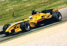 Narain Karthikeyan 1977- F1 Autogramm signiert Foto 20x30cm
