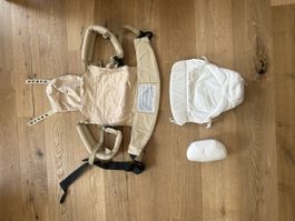 ERGOBABY TRAGE (beige/hellbraun)  mit Einsatz „Easy Snug“