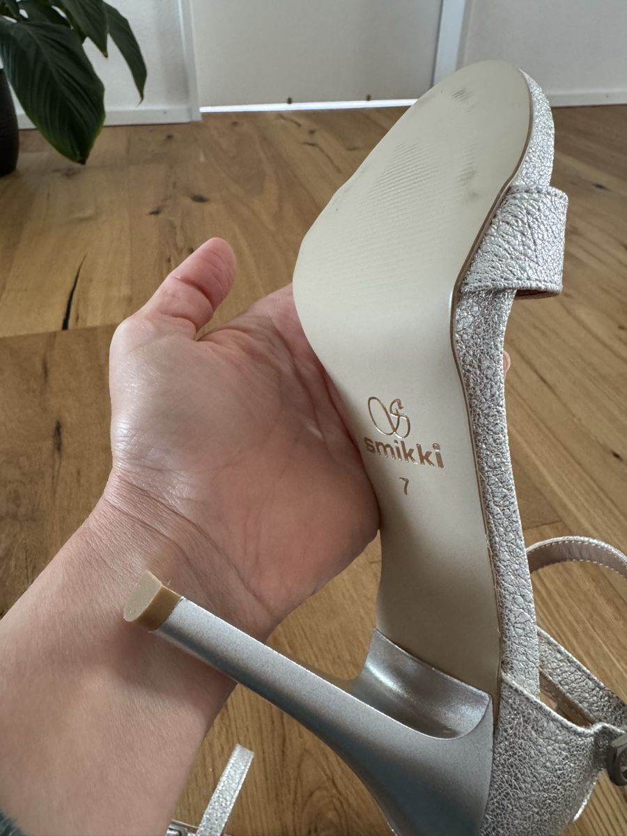 Scarpe da donna: Silver Summer Heels - Smikki - Size 7 - New – Nuovo (secondo la descrizione) da Kriens venduto da Emaleonid 6