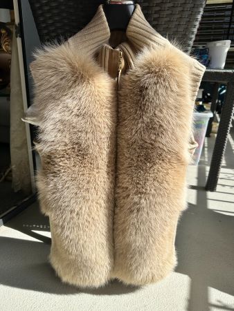 Luxus Winterweste Louis Vuitton Winterweste Fuchspelz