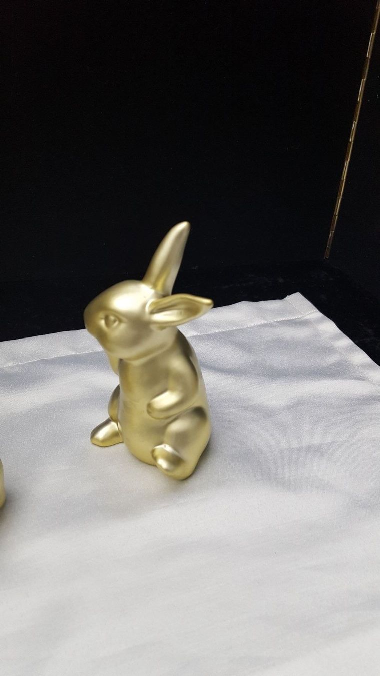 Statuette: 2 Porzellanhasen – Nuovo e nell'imballaggio originale da Reinach venduto da 3Guggerli 4