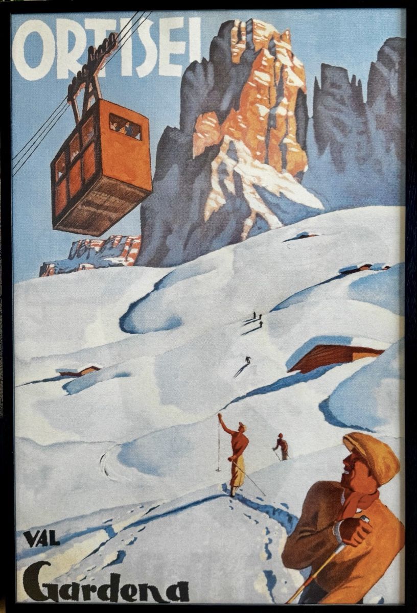 Posters & Illustrations: Ski Print Ortisei, Framed – D'occasion à Altendorf par yol_hbg8