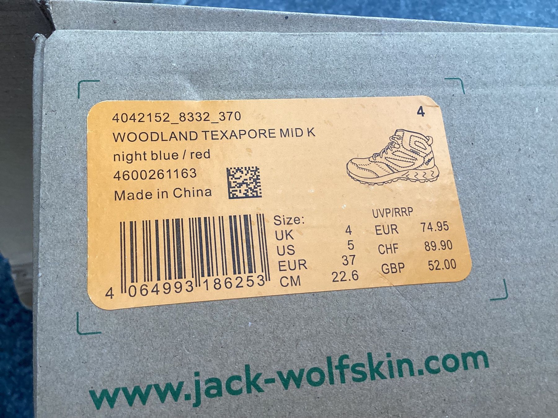 Jack Wolfskin Schuhe für Jungen: Kinder Jack Wolfskin Wanderschuhe Outdoorschuhe – Neu (gemäss Beschreibung) aus Flüelen von ne08 2