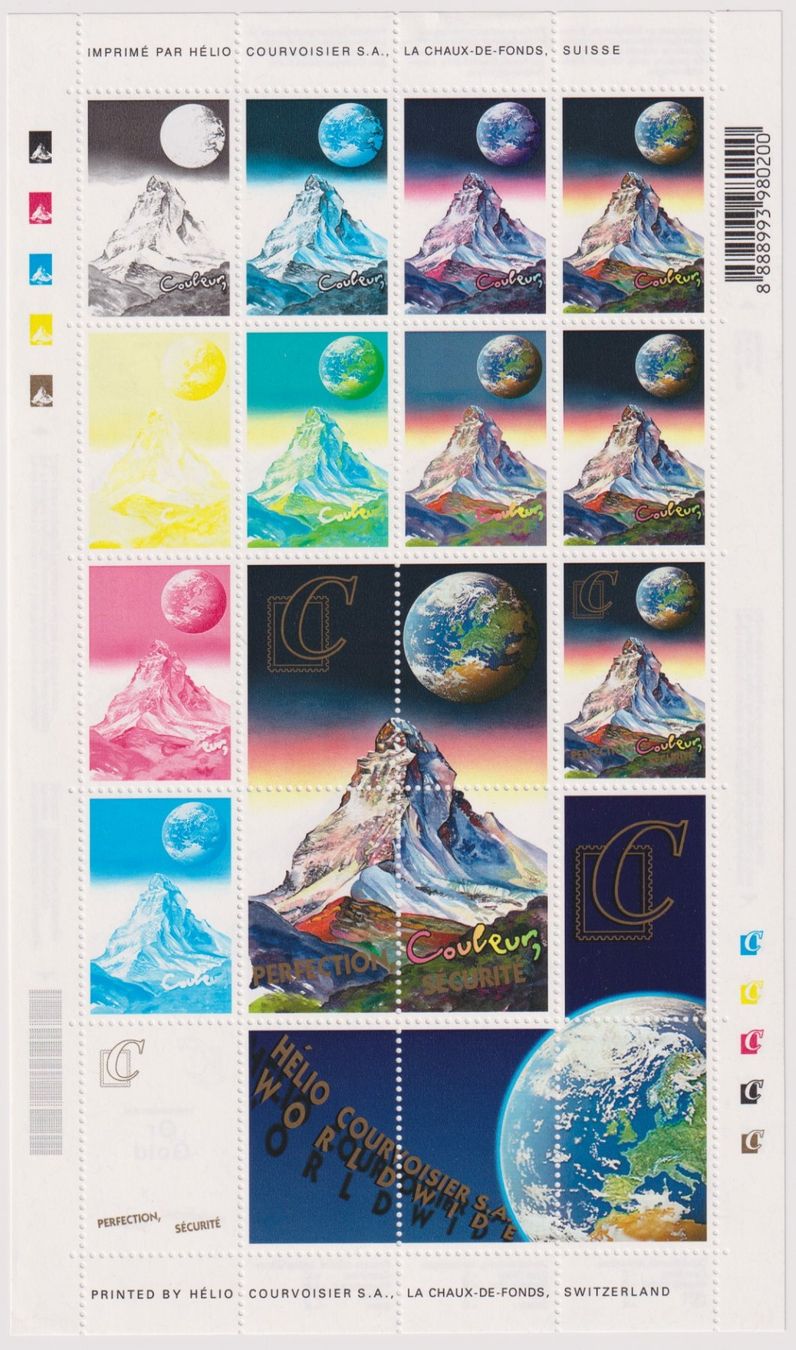 Alle Briefmarken: Farbproben Bogen Matterhorn – Neu (gemäss Beschreibung) aus Bellach von qsearch