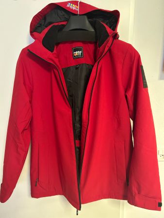 Rukka – Hochwertige Winterjacke rot, Gr. 40 - Neuwertig
