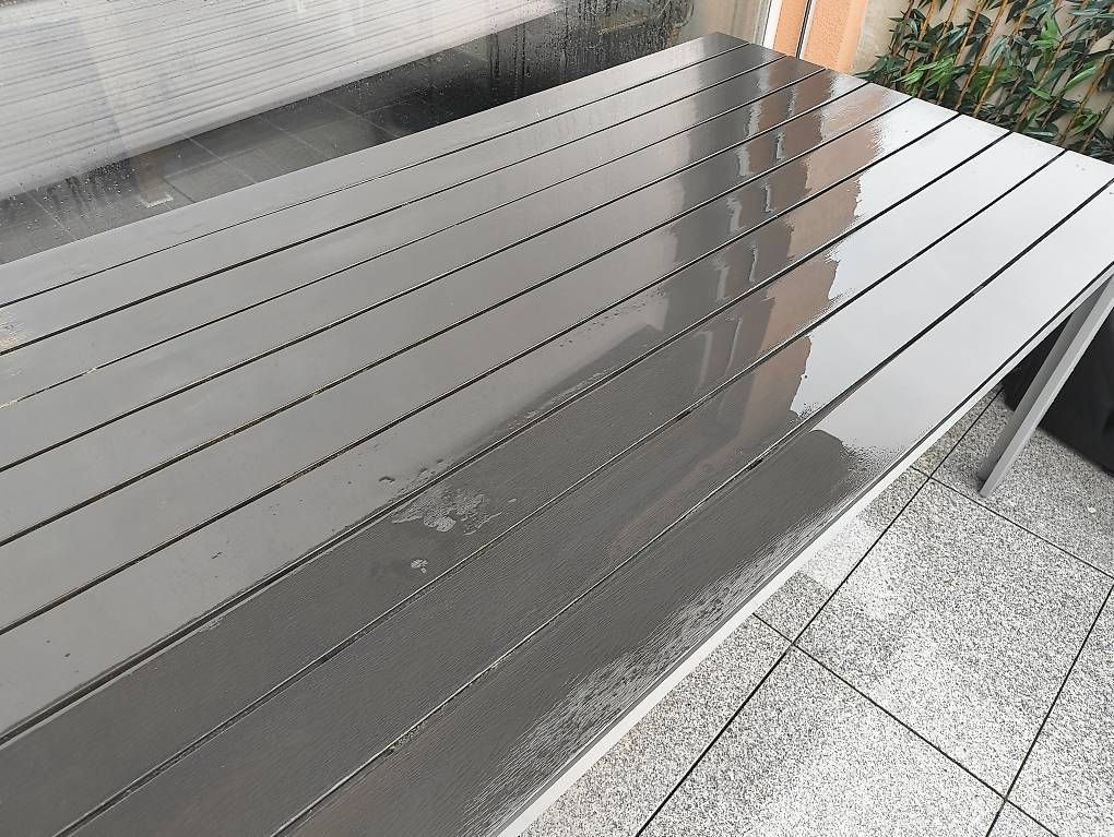 Tavoli: Tisch Polywood 200x100 cm anthrazit – Usato da Nänikon venduto da Manta87 1