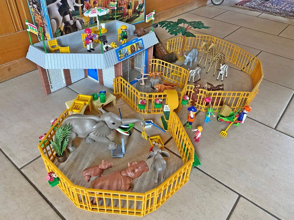 PLAYMOBIL (O22172) ZOO - Rocher Marron Plate-Forme Entrée Enclos Grand - Foto 2