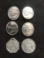 5ABZEICHEN 800er/1Stk.MEDAILLE100JAHRE CH.EISEBAHN 800er85gr