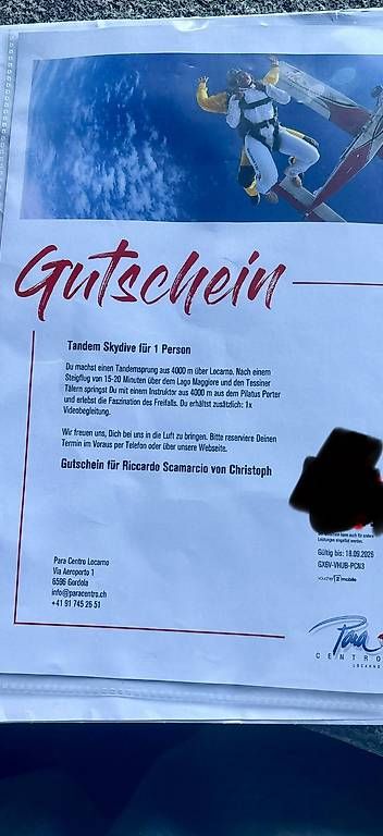 Gutscheine: Para Centro Locarno – Neu und originalverpackt aus Aurigeno von RICCARDO013