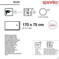 Spirella slim Duschvorhangstange für Badewanne 170 x 75cm