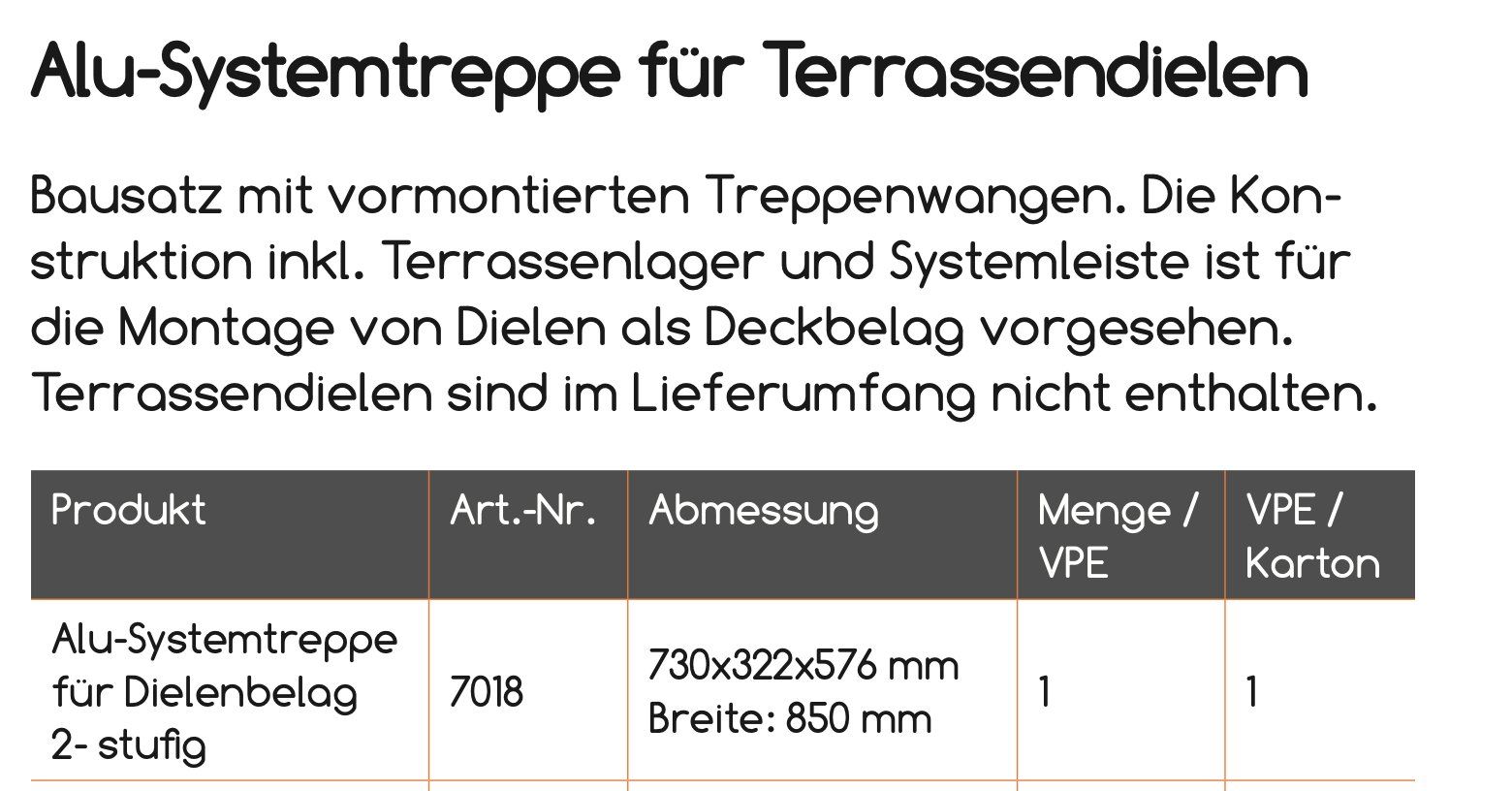 Treppen: Terassendielen-Systemtreppe 2-stufig Karle & Rubner – Gebraucht aus Uezwil von Wundabua 6