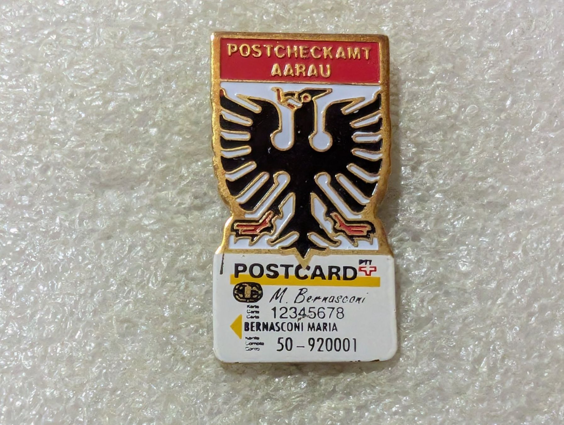 Placchette & Badge: Ansteckpin 100: PTT Postcheckamt Aarau – Usato da Oppligen venduto da Pin-Fall-Shop