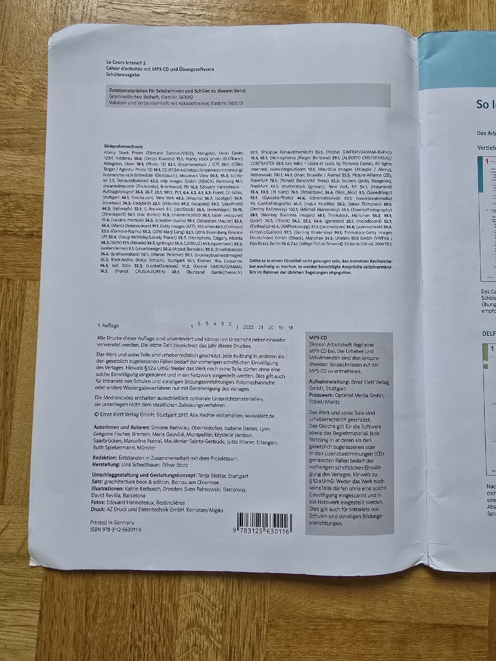 Libri: Le Cours Intensif 2 Übungsheft – Usato da Belp venduto da sar_r7ls 2