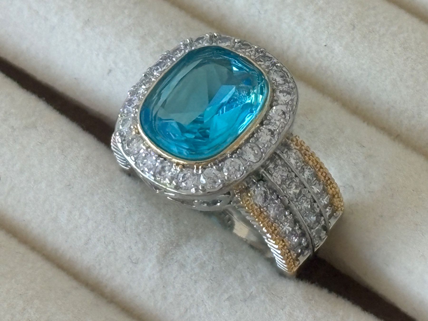 Ringe: Luxus Elegante Gr.19/9 Ring Farbe: Silber /Turkis – Neu (gemäss Beschreibung) aus Biel-Bienne von Roserosse13 1