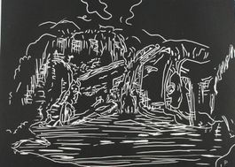 Rolf Hauenstein, (*1951) Holzschnitt Nr. 2/30 ca.34,6 x 49,8