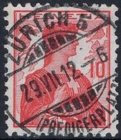 ZÜRICH 5 (PREDIGERPLATZ) 29.VII.12 - Vollstempel a. Helvetia